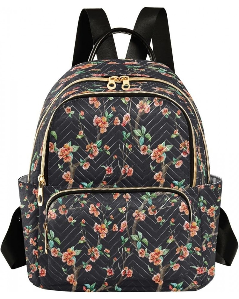 Fashion Backpack Mini Backpack Purse Casual Daily Backpack Flower Tree for Travel for College Work Medium $20.39 Backpacks