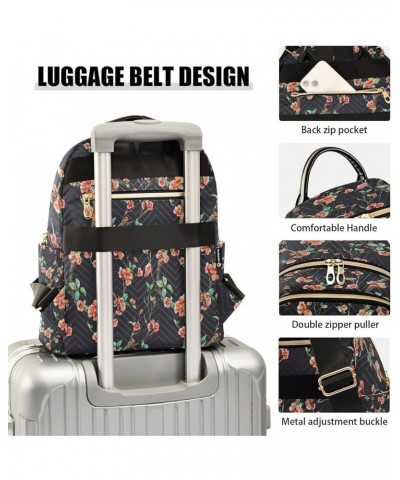 Fashion Backpack Mini Backpack Purse Casual Daily Backpack Flower Tree for Travel for College Work Medium $20.39 Backpacks