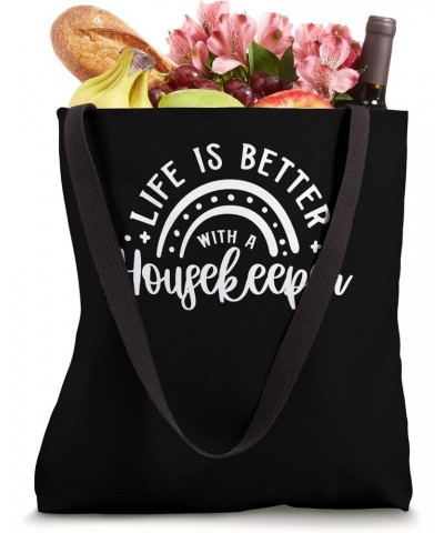 Life With Housekeeping Maid Housekeeper Tote Bag $13.31 Totes