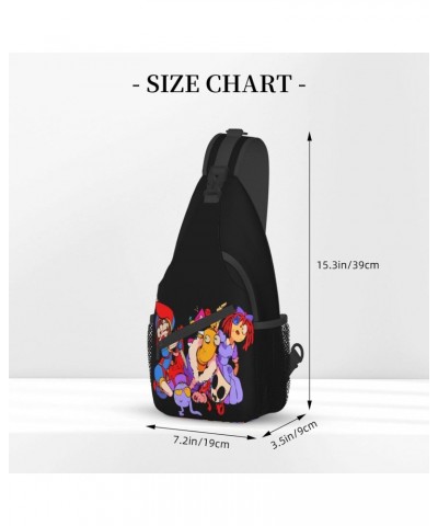 Crossbody Chest Bag The Cartoon Amazing Funny Digital Comedy Circus Sling Backpack Shoulder Bag Waist Bags Travel Hiking Spor...