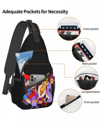 Crossbody Chest Bag The Cartoon Amazing Funny Digital Comedy Circus Sling Backpack Shoulder Bag Waist Bags Travel Hiking Spor...