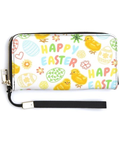 Long Clutch Wallet, Long Handbag with Wristlet Strap, PU Leather Zip Purse Multi 11 $13.93 Wristlets