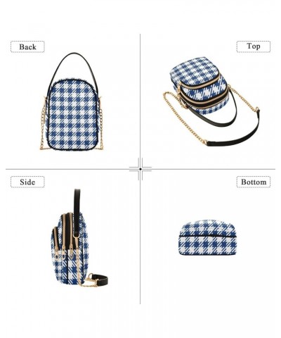 Women's Crossbody Bag, Geometric Plaid Three Zipper Design Handbag Shoulder Bag Wallet Color228 $15.59 Crossbody Bags