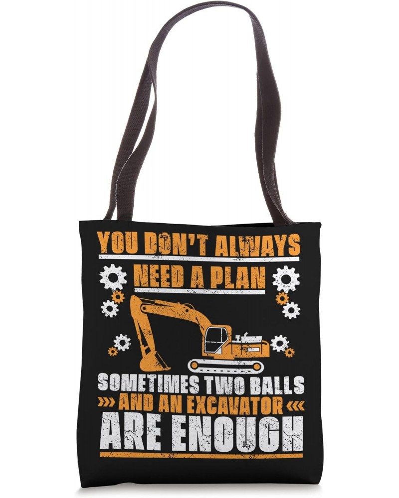 Excavator Operator Construcktion Worker Digger - Excavator Tote Bag $12.53 Totes