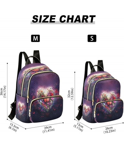 Fashion Backpack Mini Backpack Purse Casual Daily Backpack Love Heart Butterfly for Travel for College Work Small $16.32 Back...