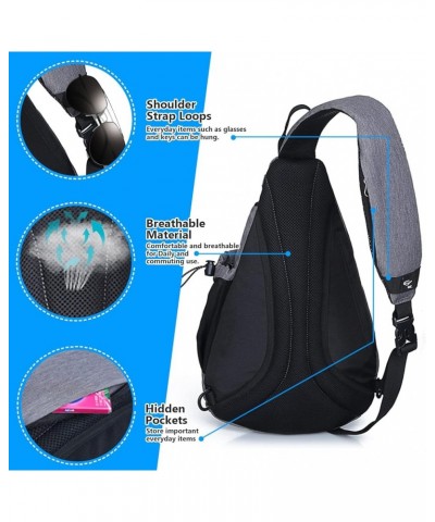 Sling Bag Anti-Thief (Black) Blue $22.13 Crossbody Bags