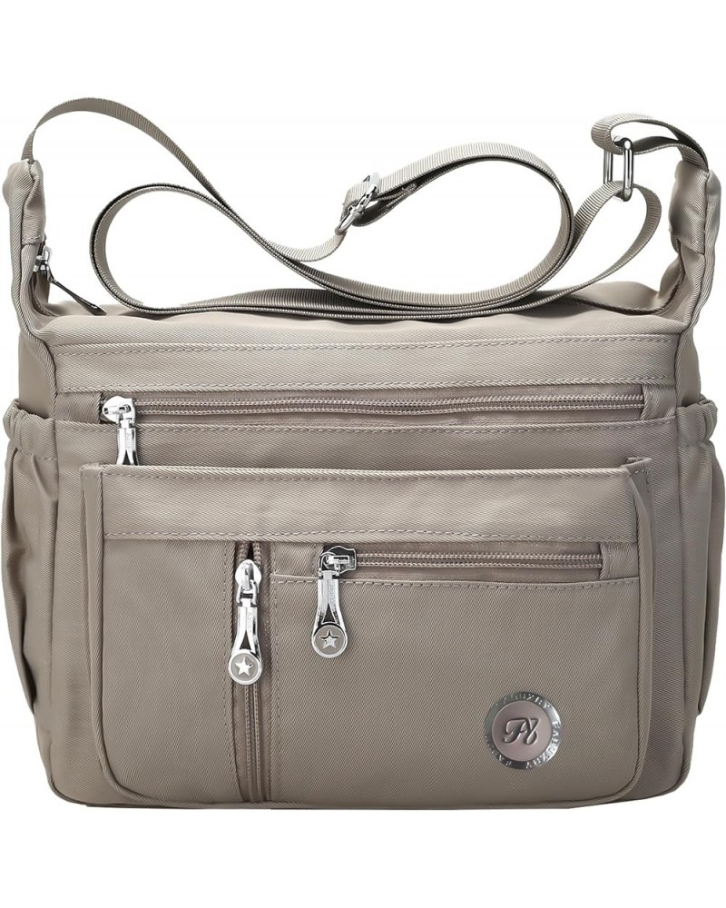 Purses and Shoulder Handbags for Women Crossbody Bag Messenger Bags Large-khaki $15.67 Shoulder Bags