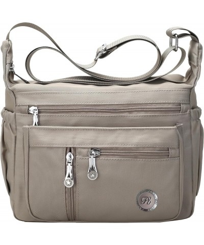 Purses and Shoulder Handbags for Women Crossbody Bag Messenger Bags Large-khaki $15.67 Shoulder Bags