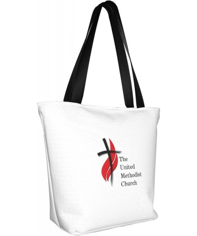 United Methodist Church Home Women'S Casual One Shoulder Carry Shopping Bag Large Capacity Working Storage Handbag $20.80 Sho...