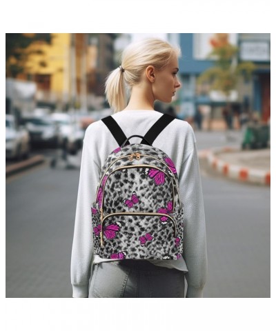 Small Backpack for Women Travel Bag Butterflies Leopard Cheetah Print Daypack Purse Fashion Shoulder Bag Rucksack Medium B867...