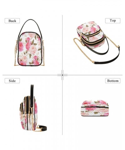 Crossbody Bags For Women Crossbody Bag Leather Chain Strap Multi Zipper Pockets Phone Purses Handbag Shoulder Bag Color 6 $11...