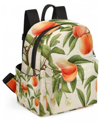 Fruit Summer Peach Small Backpack for Women Ladies Mini Backpack Travel Casual Backpack Purse Satchel Daypack $18.34 Backpacks