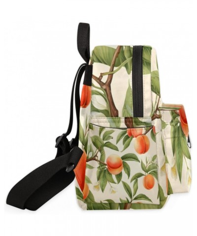 Fruit Summer Peach Small Backpack for Women Ladies Mini Backpack Travel Casual Backpack Purse Satchel Daypack $18.34 Backpacks