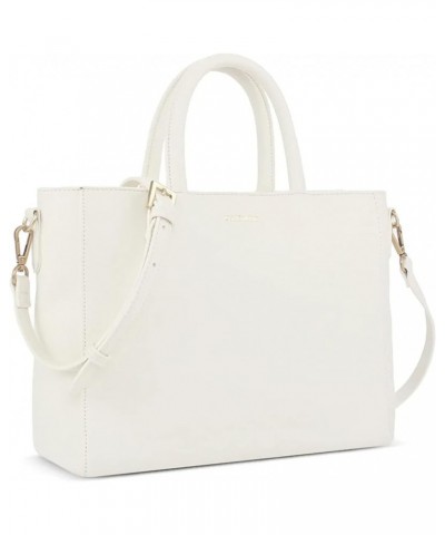 Pixie Mood WANDA Soft Pebbled Exterior Recycled Vegan Leather Convertible Crossbody Work Tote Bag Coconut Cream $16.99 Totes