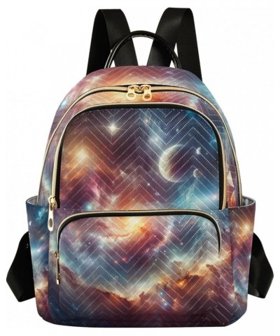 Small Backpack Purse for Women, Space Universe Travel Bag Casual Daypack Shoulder Bag Small $19.07 Backpacks