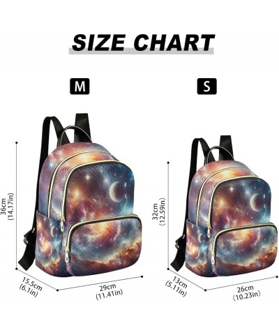 Small Backpack Purse for Women, Space Universe Travel Bag Casual Daypack Shoulder Bag Small $19.07 Backpacks