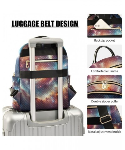 Small Backpack Purse for Women, Space Universe Travel Bag Casual Daypack Shoulder Bag Small $19.07 Backpacks