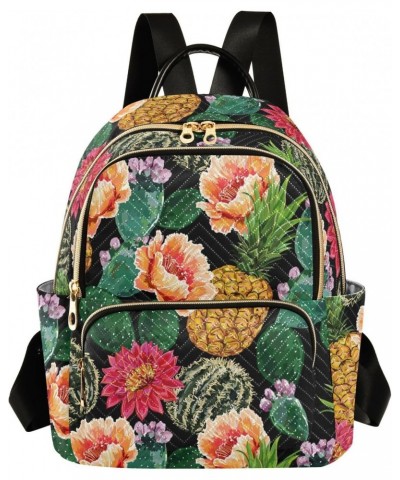 Floral Summer Tropical Flowers Fashion Backpack Purse for Women Multipurpose Casual Daypack with Multi Pockets & Secured Zipp...