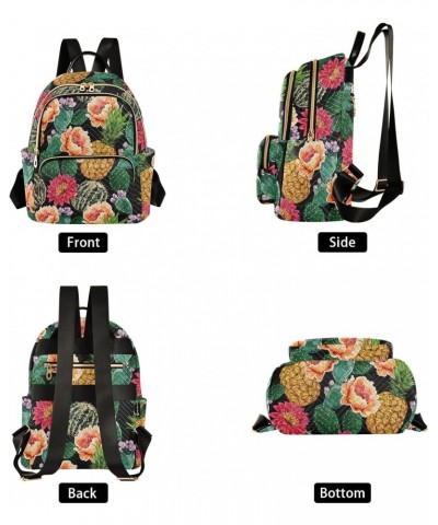 Floral Summer Tropical Flowers Fashion Backpack Purse for Women Multipurpose Casual Daypack with Multi Pockets & Secured Zipp...