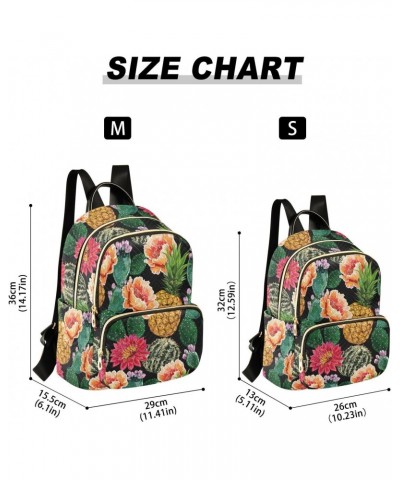 Floral Summer Tropical Flowers Fashion Backpack Purse for Women Multipurpose Casual Daypack with Multi Pockets & Secured Zipp...