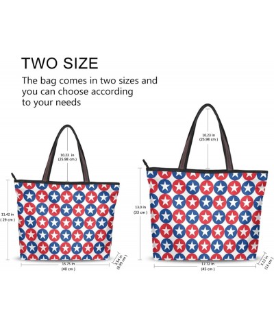 Large Tote Top Handle Bag, Women Zippered Handbag, Big Shoulder Hand Bags Multi 11 $11.75 Shoulder Bags