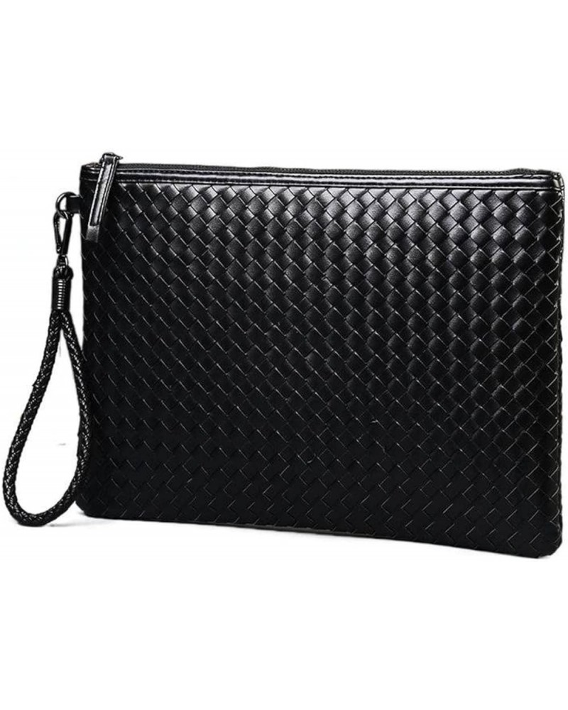 Woven clutch purse and handbag women's fashion female envelope package wristband handbag, designer black purse Xiaohao 1 $14....