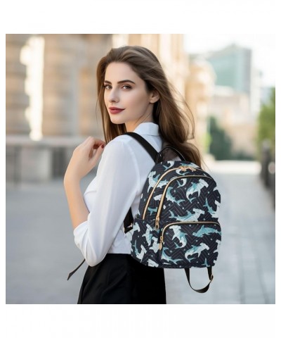 Small Backpack for Women Mini Backpack, Koala Palm Tree Casual Lightweight Backpacks Rucksack Hammerhead Shark Small $20.35 B...