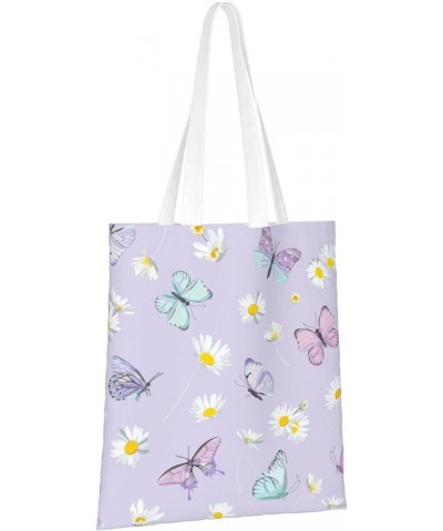 Butterfly Single Shoulder Fashion Canvas Tote Shopping Bags Handbags For Men And Women Butterfly32 $10.53 Totes