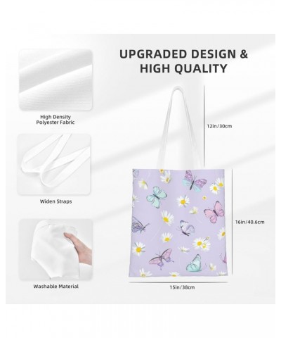 Butterfly Single Shoulder Fashion Canvas Tote Shopping Bags Handbags For Men And Women Butterfly32 $10.53 Totes