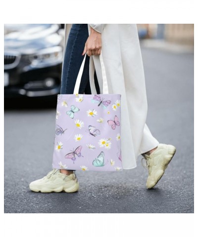 Butterfly Single Shoulder Fashion Canvas Tote Shopping Bags Handbags For Men And Women Butterfly32 $10.53 Totes