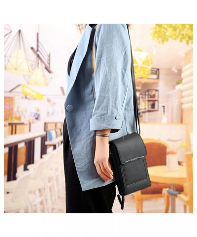 Anti-theft Leather Bag, Phone Crossbody Bags for Women, Touchscreen Phone Wallet PU Leather Crossbody Bag 4-dark Pink $11.32 ...