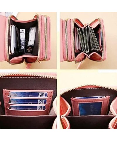 Anti-theft Leather Bag, Phone Crossbody Bags for Women, Touchscreen Phone Wallet PU Leather Crossbody Bag 4-dark Pink $11.32 ...