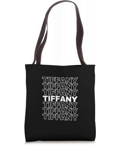 I Love Tiffany Retro Pattern Personalized First Name Tote Bag $14.49 Totes