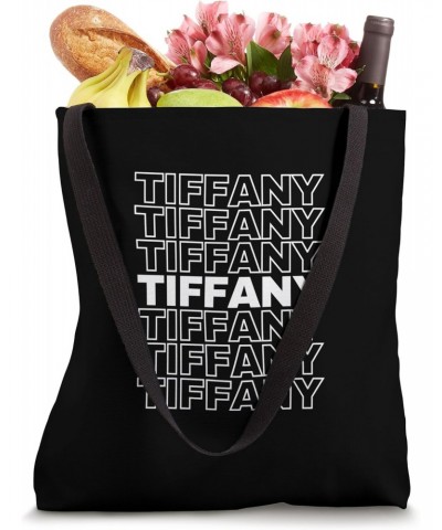 I Love Tiffany Retro Pattern Personalized First Name Tote Bag $14.49 Totes