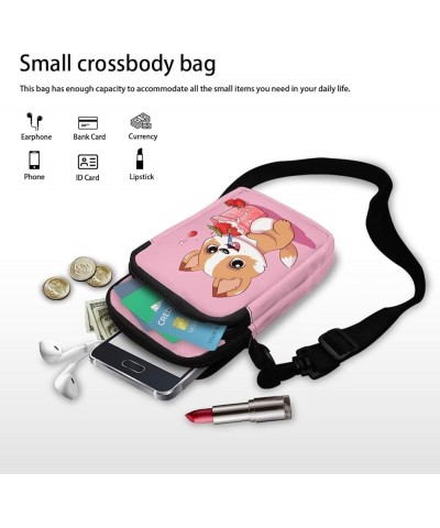 Small Crossbody Purse for Adults Kids Sling Flight Bag Corgi Dog $12.75 Crossbody Bags