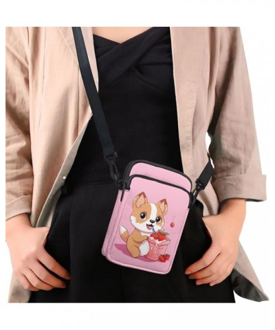 Small Crossbody Purse for Adults Kids Sling Flight Bag Corgi Dog $12.75 Crossbody Bags