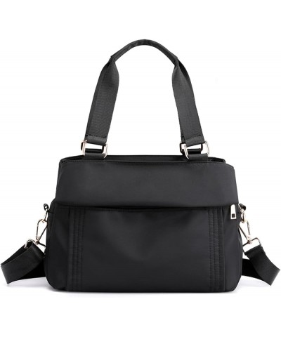 Crossbody Bag Nylon Shoulder Bag Women Multi-pocket Handbag Ladies Tote Black $33.97 Totes