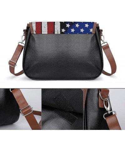 Women's Leather Small Flap Crossbody Purse Shoulder Bag Handbag Sling Bag for Women Pattern (583) $23.36 Shoulder Bags