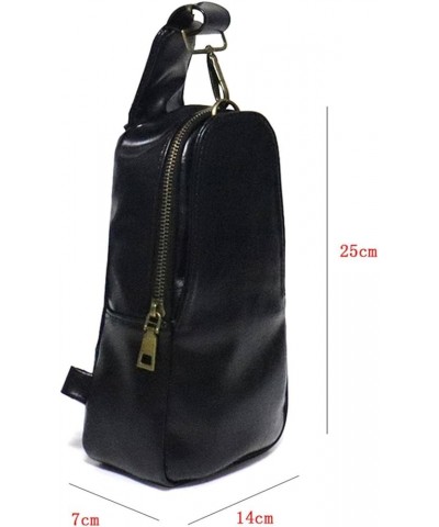 Women's Chest Bag PU Leather Messenger Bag Guitar Strap Shoulder Bag Travel Hiking Backpack Mise $18.46 Backpacks