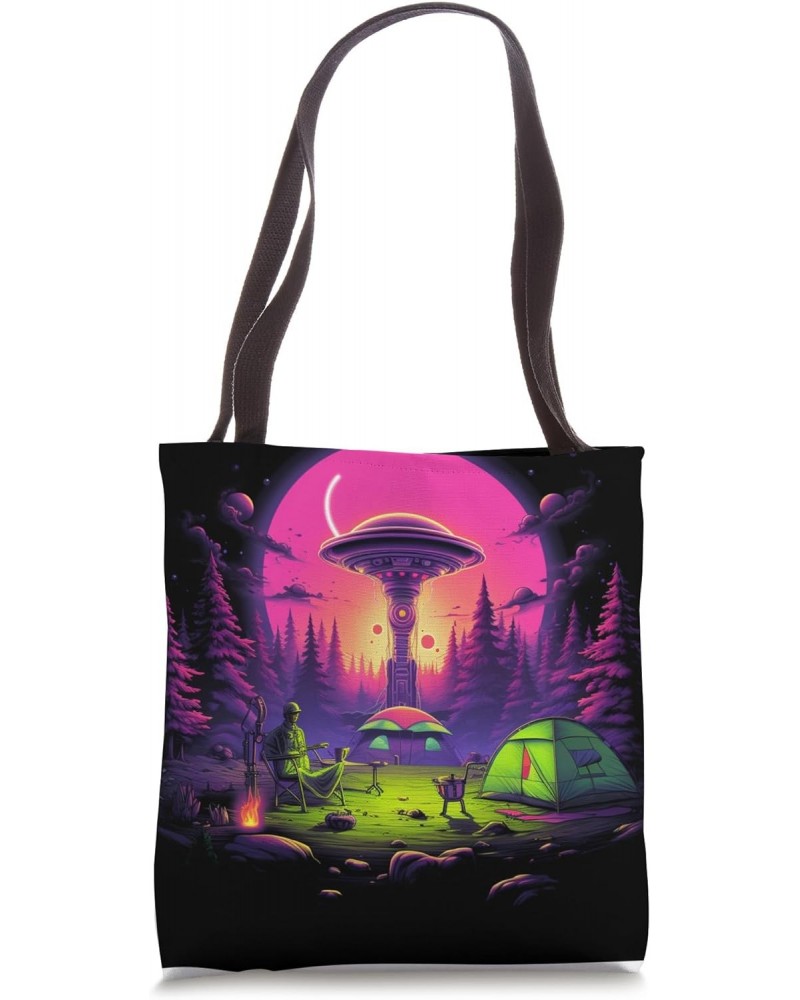 Camping UFO Gear Alien Abduction Tote Bag $12.65 Totes