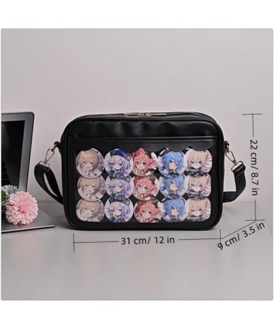 Kawaii Single Shoulder Crossbody Bag Clear Ita bag Y2k handbag Aesthetic Cute Crossbody Bag (Pink) Red $21.79 Totes