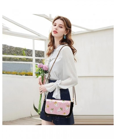 Crossbody Bags for Women Trendy Women's Black Shoulder Bag Small PU Leather Flap Cross Body Bag Handbags Pattern4 $21.72 Cros...