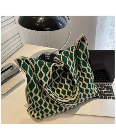 Crochet Tote Bag Crochet Bag Cute Tote Bag Beach Tote Bag Aesthetic Beach Bag Green $14.27 Totes