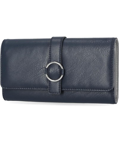 File Master Womens RFID Blocking Wallet Clutch Organizer With Change Pocket Navy $13.08 Wallets