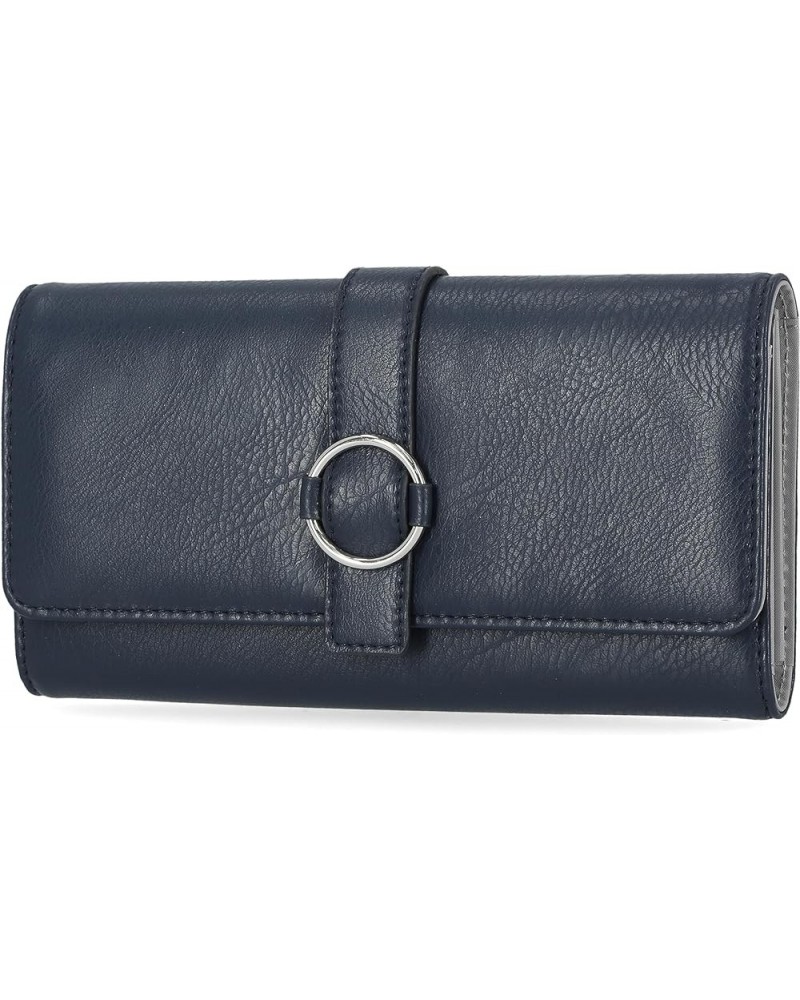 File Master Womens RFID Blocking Wallet Clutch Organizer With Change Pocket Navy $13.08 Wallets