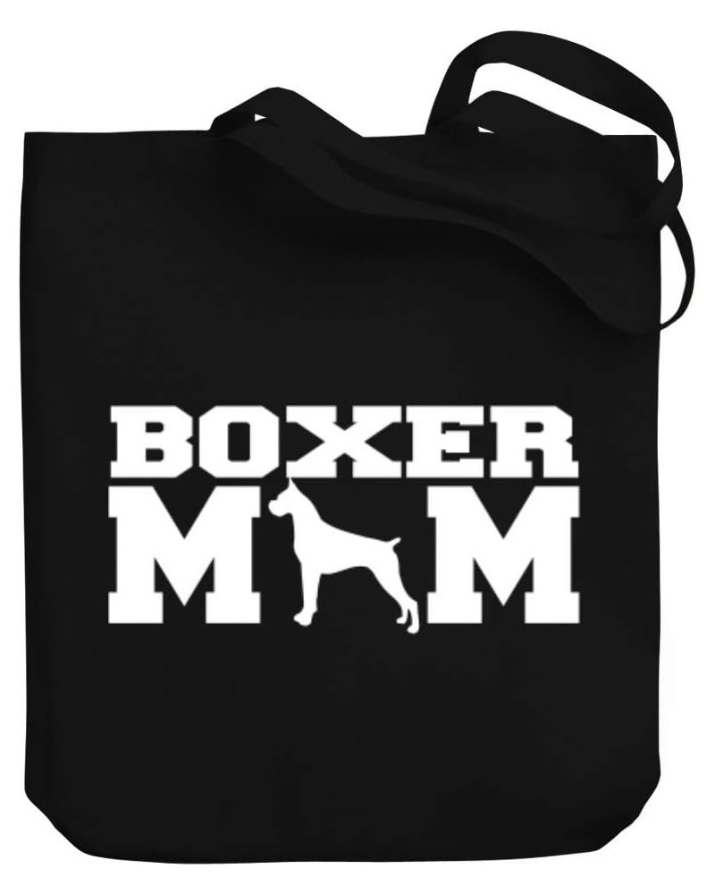 Boxer mom Canvas Tote Bag 10.5" x 16" x 4 $17.60 Totes