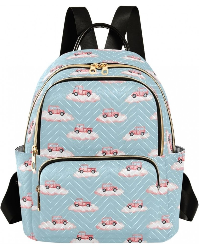 Cloud Car Pattern Fashion Backpack Purse for Women, Casual Daypacks, Ladies Gift for Traveling Hiking Multicolor Small $18.54...