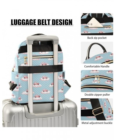 Cloud Car Pattern Fashion Backpack Purse for Women, Casual Daypacks, Ladies Gift for Traveling Hiking Multicolor Small $18.54...