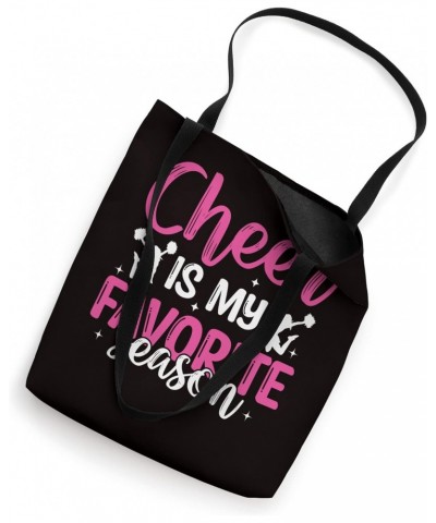 Cheerleading Saying Slogan - Cheer Is My Favorite Season Tote Bag $10.78 Totes