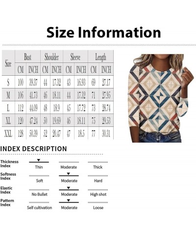 Women's Casual 3/4 Sleeve T-Shirts Crewneck Cute Tunic Tops Long Sleeve Comfort Dressy Casual Painting Graphic Tees 2-beige $...